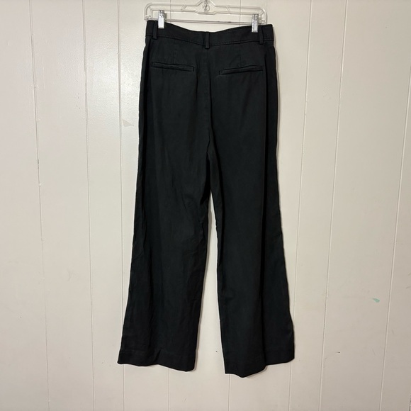 Everlane Way-High Drape Pants Black Size 6 | High Rise Wide Leg Trouser - Picture 8 of 10